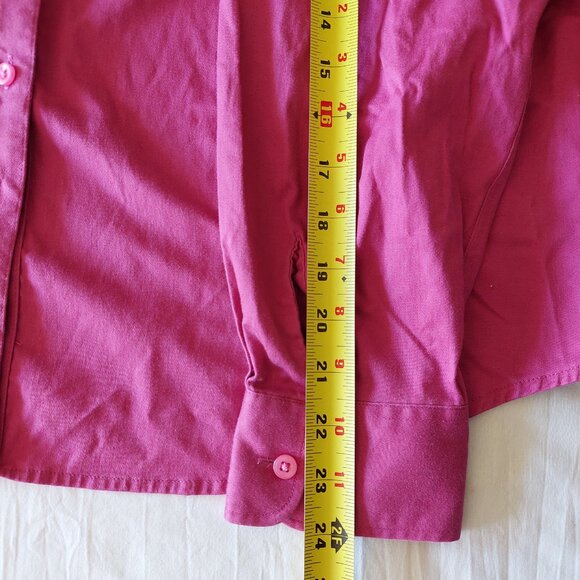 Hagger Women's Button Up Pink Shirts, Size 1X - Picture 5 of 8